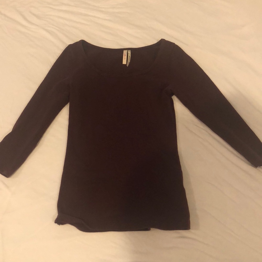 Fitted long 3/4 sleeve matron shirt xs